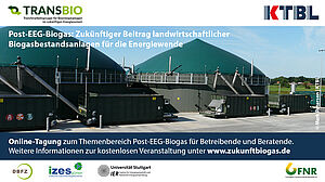 Banner TRANSBIO-Tagung Biogas
